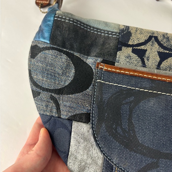 Coach 2006 Y2K Patchwork Denim Hobo Bag - Picture 8 of 8